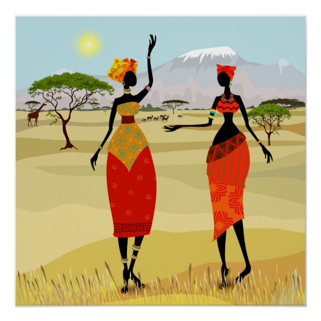 African Women background Poster (Front)