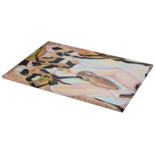 African Women Cutting Board Modern Painting