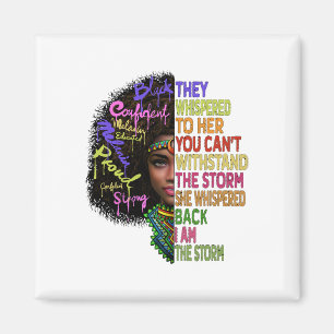 African Women I Am The Storm Black History Month W Magnet