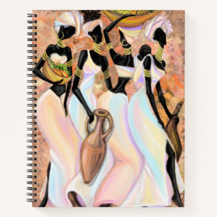 African Women Notebook Modern Style Painting