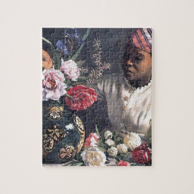 African Women with Peonies Jigsaw Puzzle (Vertical)