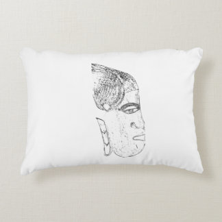 african women's head design decorative cushion