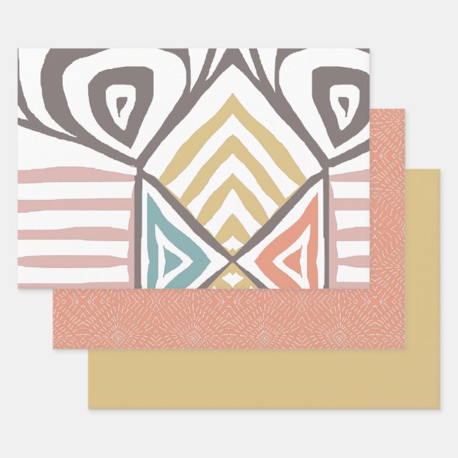 African Wrapping Paper Sheet (Set)