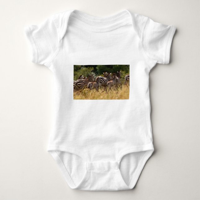 African Zebra cool stuff Baby Bodysuit (Front)