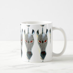 african zebra masks mug