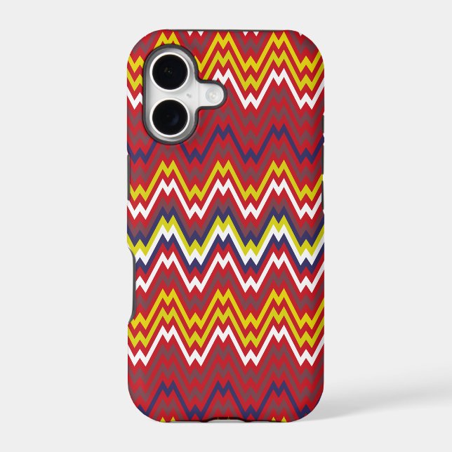 African Zigzag Chevron Weave Striped Pattern (Back)