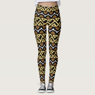 African Zigzag Pattern Leggings