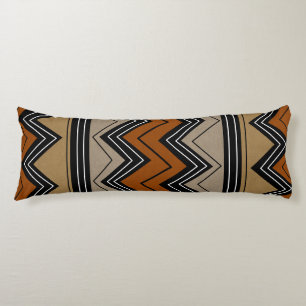 African Zigzags Pattern Body Cushion