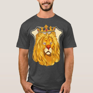 African Zoo Animal Crown Safari Lion T-Shirt
