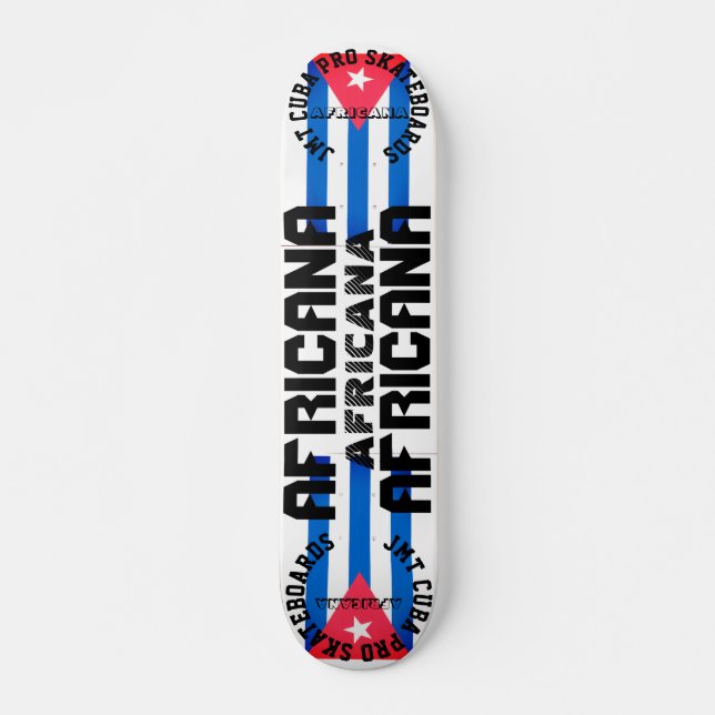 AFRICANA   JMT CUBA 7 3/4" Skateboard Deck (Front)