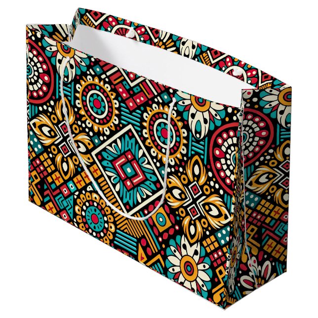 Africana Vibrance Essence Large Gift Bag (Back Angled)