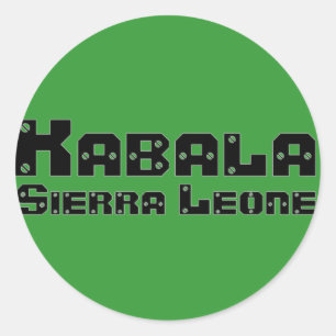 Africankoko Custom Kabala, Sierra Leone Classic Round Sticker