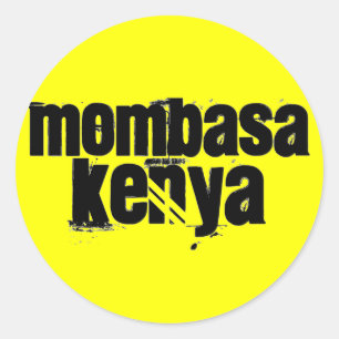 Africankoko Custom Mombasa, Kenya Classic Round Sticker