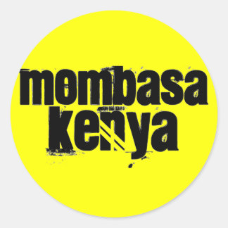 Africankoko Custom Mombasa, Kenya Classic Round Sticker