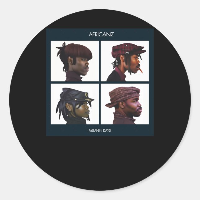 Africanz Melanin Days Sticker  (Front)