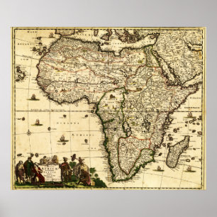 AfricaPanoramic MapAfrica 2 Poster