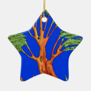 Africa's Acacia Beauty: Serengeti Serenity. Ceramic Ornament