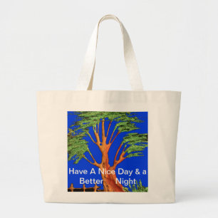 Africa's Acacia Beauty: Serengeti Serenity. Large Tote Bag