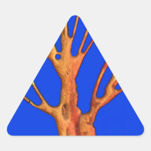 Africa's Acacia Beauty: Serengeti Serenity. Triangle Sticker