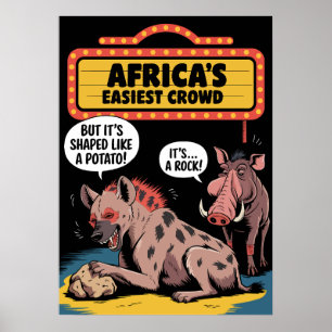 Africa's Funniest Duo – Hyena and Warthog Comedy Poster