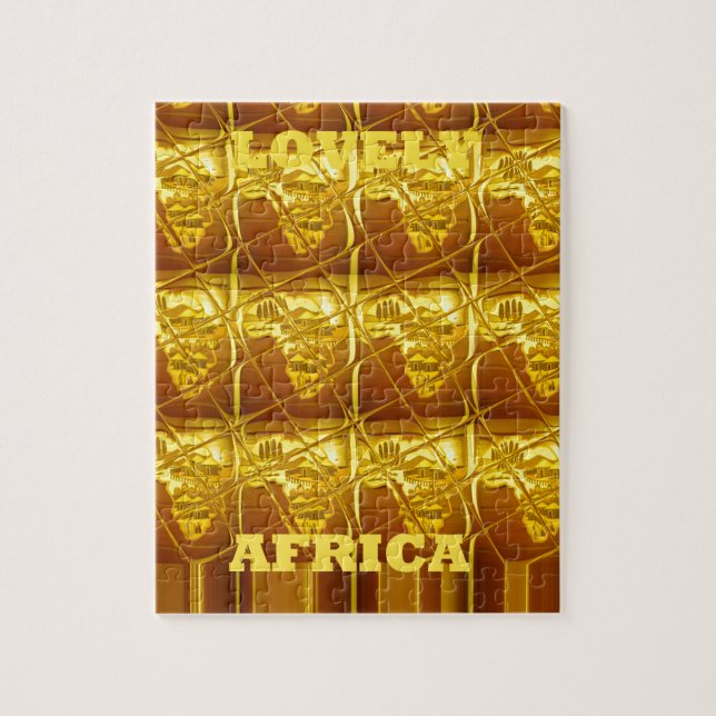 Africa's Golden Promise Jigsaw Puzzle (Vertical)