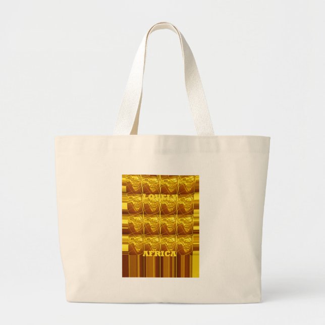 Africa's Golden Promise Large Tote Bag (Front)