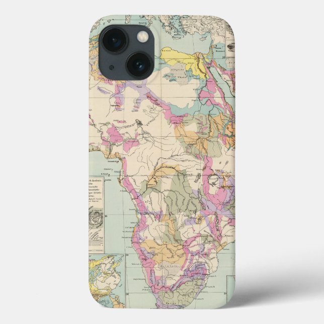 Afrika - Atlas Map of Africa Case-Mate iPhone Case (Back)