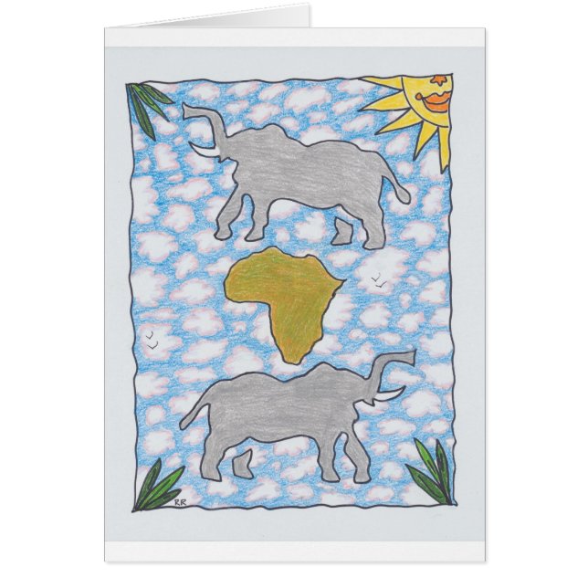 AFRIKA ELEPHANTS by Ruth I. Rubin (Front)
