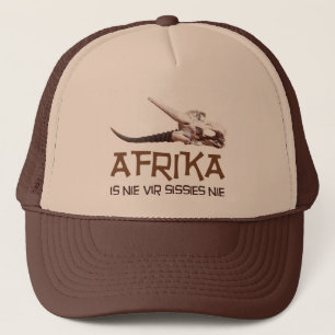 Afrika is nie vir sissies: Africa Springbok skull Trucker Hat