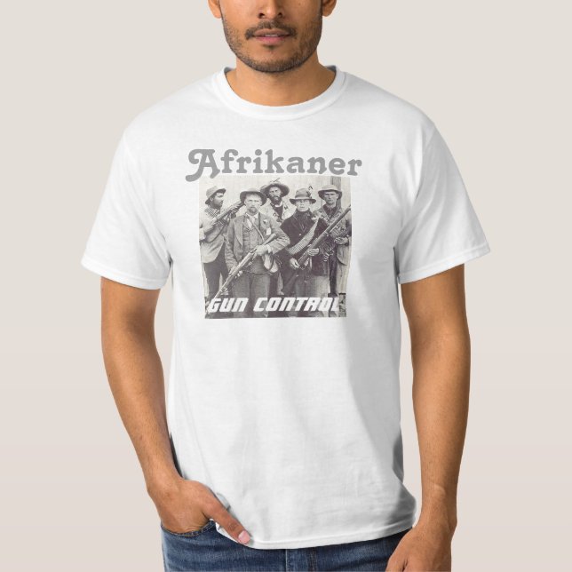 Afrikaner Gun Control T-Shirt (Front)
