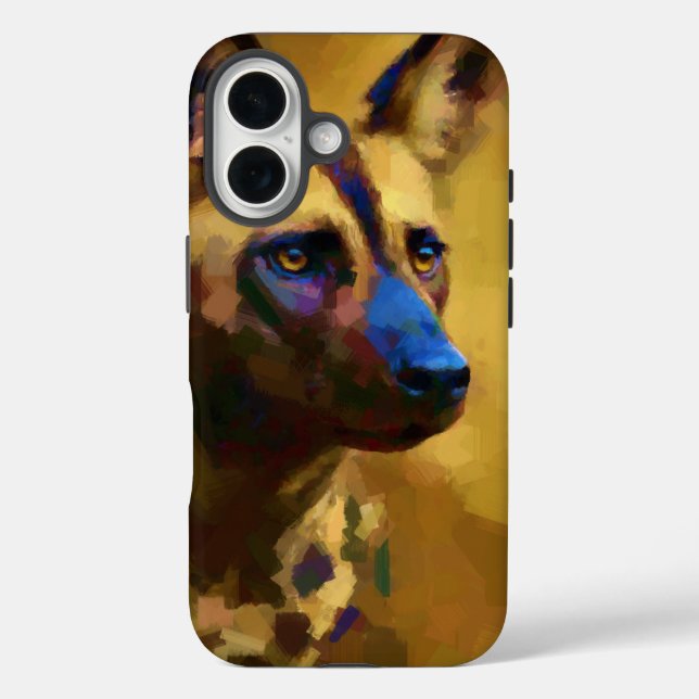 Afrikanischer Wildhund Art Case-Mate iPhone Case (Back)