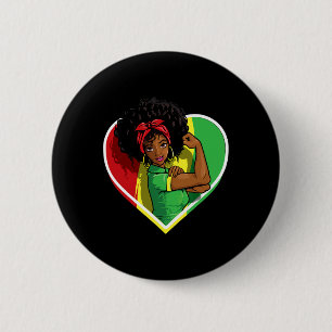 Afro African American Women Black Melanin Juneteen 6 Cm Round Badge