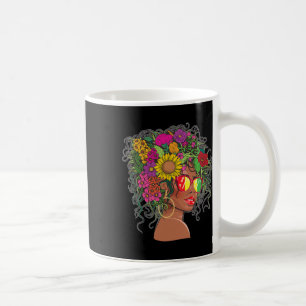 Afro African American Women Black Melanin Queen Ju Coffee Mug
