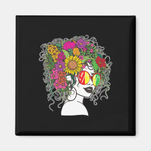 Afro African American Women Black Melanin Queen Ju Magnet