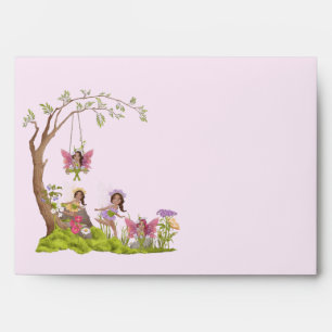 Afro American Baby Shower Fairy Envelope