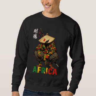 Afro American Samurai Warrior Katana Anime Japanes Sweatshirt