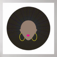 Afro Art | Modern Minimalist Silhouette Design