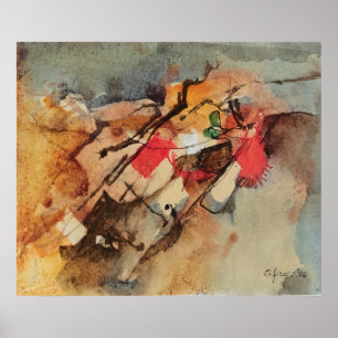 Afro Basaldella composition 1956 Poster