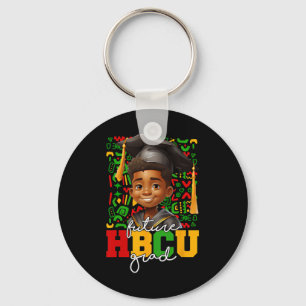 Afro Black Boy College Graduation Future Hbcu Grad Key Ring