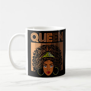 Afro Black Melanin Queen Girl Apparel American Afr Coffee Mug