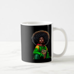 Afro Black Queen Africa Colour - Black History Mon Coffee Mug