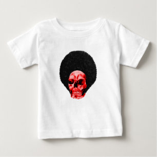 Afro Black Red Skull Example The MUSEUM Zazzle Gif Baby T-Shirt