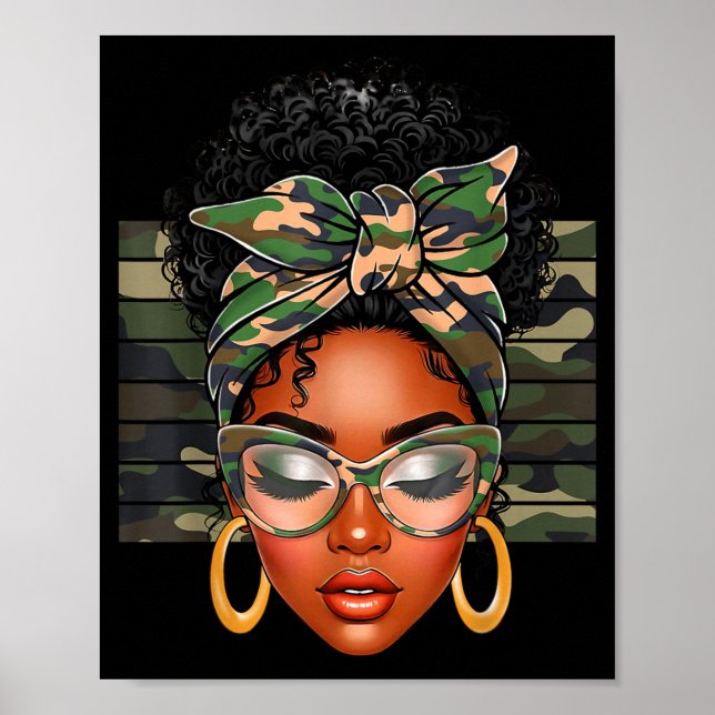 Afro Black Women African American Black History Mo Poster (Front)