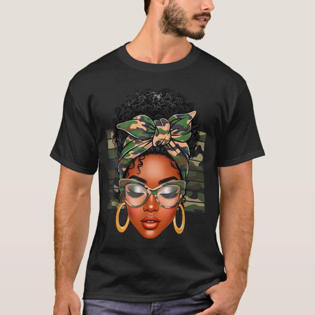 Afro Black Women African American Black History Mo T-Shirt (Front)