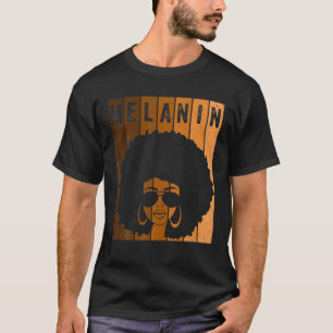 Afro Blm Black Women Girls Melanin Ts, African Ame T-Shirt