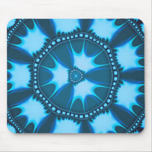 Afro Blue Bliss Mouse Pad