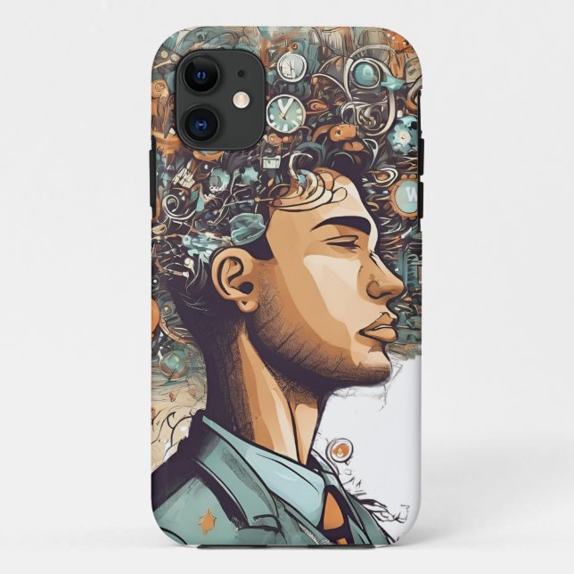 Afro Boho Queen – Colorful Artistic Case-Mate iPhone Case (Back)