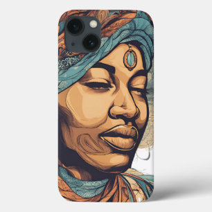 Afro Boho Queen – Colorful Artistic iPhone 13 Case