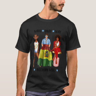 Afro Bolivian Wife Spouse African Bolivia Flag T-Shirt