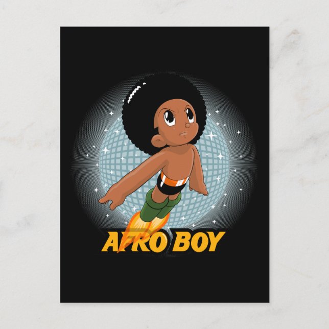 Afro Boy Postcard (Front)